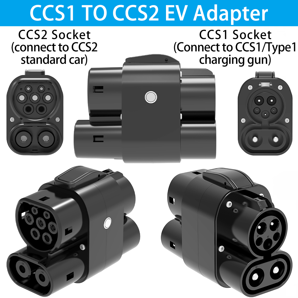 CCS1 to CCS2 EV Adapter AC+DC  - Ccs2 To Ccs1 Fast Charge Adapter 250Kw ulasan dan harga
